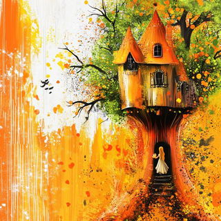 Moonstone Lithographs style, Midjourney V6.1: retro fairy-tale illustration