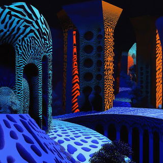 Cinematogravure style, Midjourney V6.1: abstract 3D render