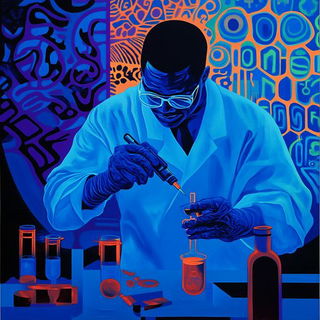 Cinematogravure style, Midjourney V6.1: editorial illustration for popular scientific magazine cover