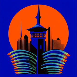 Cinematogravure style, Midjourney V6.1: bold minimalist logo design for Istanbul city municipal services