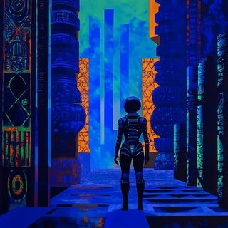 Cinematogravure style, Midjourney V6.1: cinematic shot from sci-fi movie