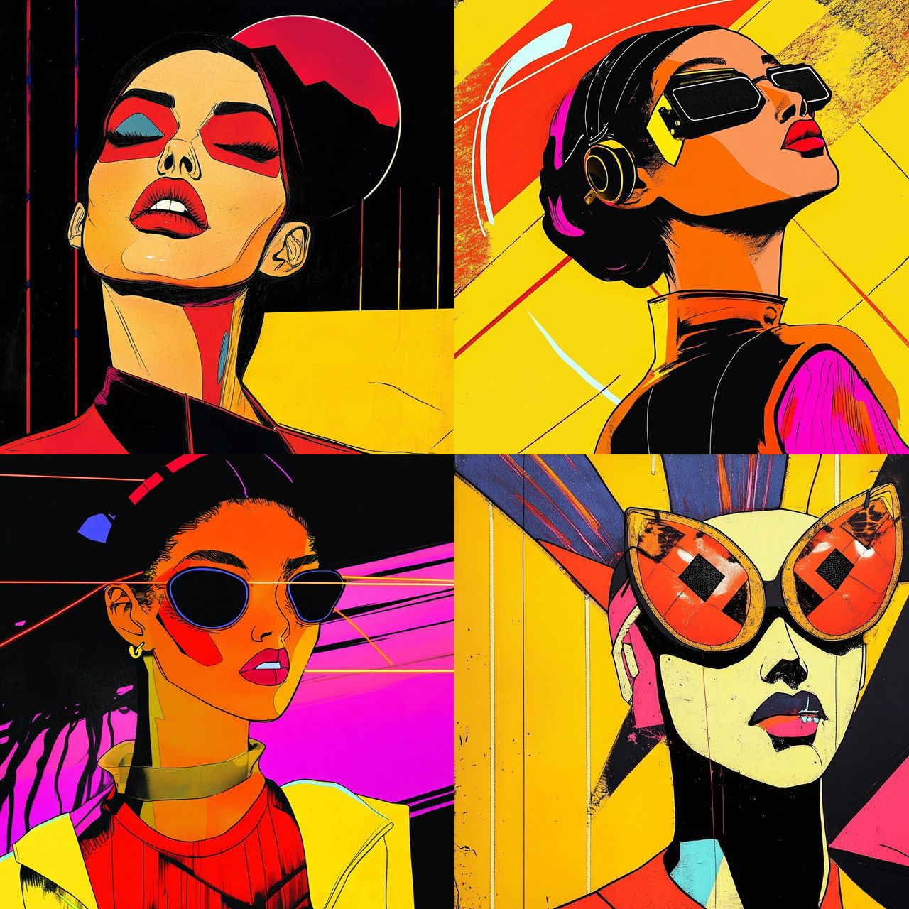 Prismcut style, Midjourney V6.1, render 1 of 4