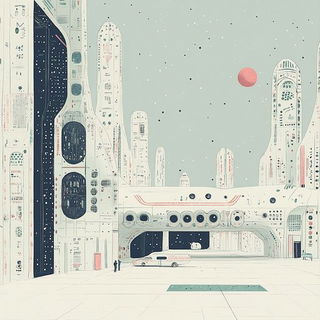 Waymark Vortex style, Midjourney V6.1: cinematic shot from sci-fi movie