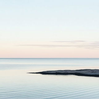 Waymark Vortex style, Midjourney V6.1: realistic landscape photograph of quiet dawn