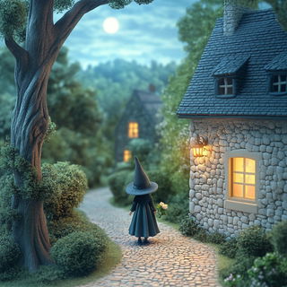 Clockwork Sunpath style, Midjourney V6.1: retro fairy-tale illustration