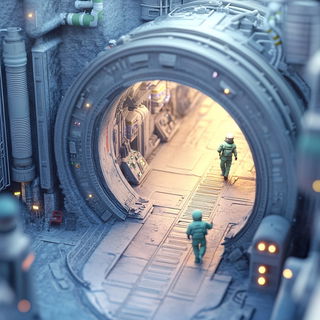 Clockwork Sunpath style, Midjourney V6.1: cinematic shot from sci-fi movie