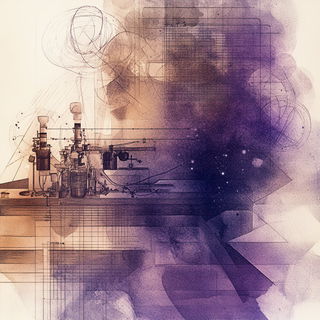 Migrant Chromaballet style, Midjourney V6.1: editorial illustration for popular scientific magazine cover