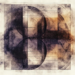 Migrant Chromaballet style, Midjourney V6.1: typographic composition with large letters