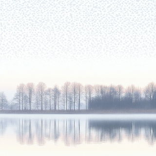 Frostspire Panoramics style, Midjourney V6.1: realistic landscape photograph of quiet dawn