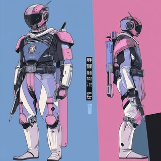 Liminaland style, Midjourney V6.1: concept art character design of retropunk steam knight