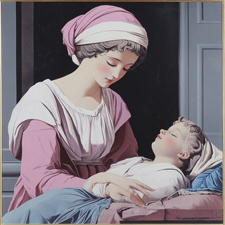 Liminaland style, Midjourney V6.1: classical 18th-century oil painting