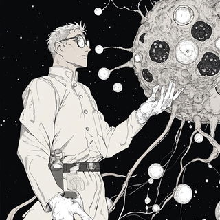 Cloudstone Isobar style, Midjourney V6.1: editorial illustration for popular scientific magazine cover
