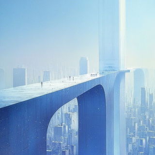 Cloudmortise style, Midjourney V6.1: megacity with futuristic bioarchitecture