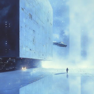Cloudmortise style, Midjourney V6.1: cinematic shot from sci-fi movie
