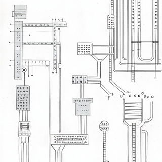 Mythopterica style, Midjourney V6.1: technical infrastructure blueprint schematics