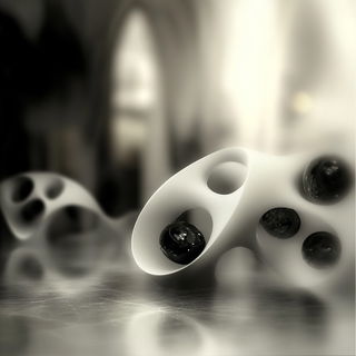 Violet Fluxmarble style, Midjourney V6.1: abstract 3D render
