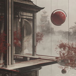 Jadecloud Mythography style, Midjourney V6.1: abstract 3D render