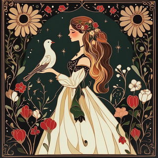 Inkamber style, Midjourney V6.1: traditional folk art