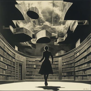 Inkomenagerie style, Midjourney V6.1: Midlibrary