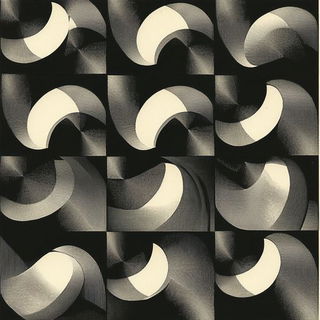 Inkomenagerie style, Midjourney V6.1: creative pattern composition