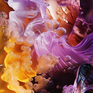 Pinkstone Flow style, Midjourney V6.1: abstract 3D render