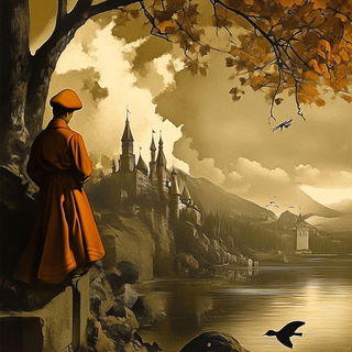Serigraphoma style, Midjourney V6.1: retro fairy-tale illustration