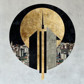 Cloudcliffigraphy style, Midjourney V6.1: bold minimalist logo design for Istanbul city municipal services