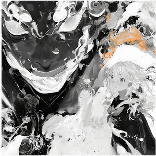 Minium Blacksite style, Midjourney V6.1: black-and-white manga comic strip