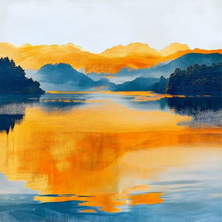 Minium Blacksite style, Midjourney V6.1: realistic landscape photograph of quiet dawn