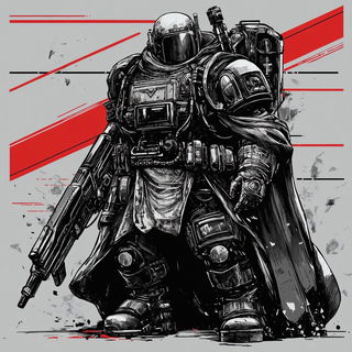 Anatomical Afterimage style, Midjourney V6.1: concept art character design of retropunk steam knight