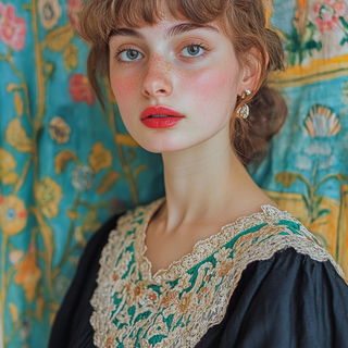 Viridion Perigee style, Midjourney V6.1: photographic portrait of female protagonist