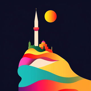 Turquoisecourt style, Midjourney V6.1: bold minimalist logo design for Istanbul city municipal services
