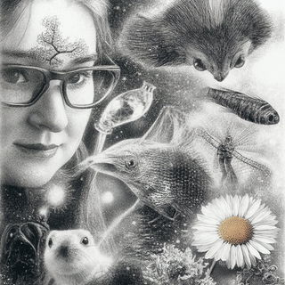 Impastetch style, Midjourney V6.1: editorial illustration for popular scientific magazine cover