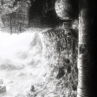 Impastetch style, Midjourney V6.1: cinematic shot from sci-fi movie
