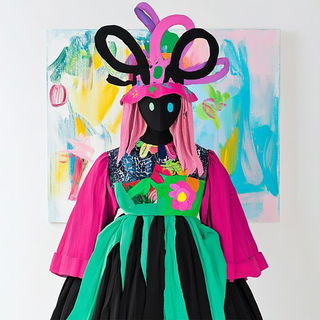 Chromacourt Tableaux style, Midjourney V6.1: haute-couture fashion outfit