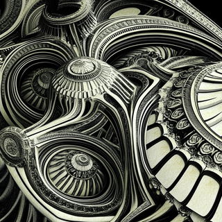 Tidejoint style, Midjourney V6.1: abstract 3D render