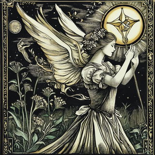 Tidejoint style, Midjourney V6.1: retro fairy-tale illustration