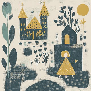 Panelwyrd style, Midjourney V6.1: retro fairy-tale illustration