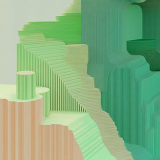 Arabesque Biolore style, Midjourney V6.1: abstract 3D render