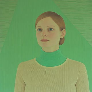 Arabesque Biolore style, Midjourney V6.1: photographic portrait of female protagonist