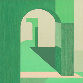 Arabesque Biolore style, Midjourney V6.1: typographic composition with large letters