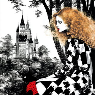 Stellacantata style, Midjourney V6.1: retro fairy-tale illustration