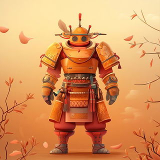 Chlororoadism style, Midjourney V6.1: concept art character design of retropunk steam knight