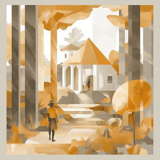 Gilded Botanime style, Midjourney V6.1: retro fairy-tale illustration