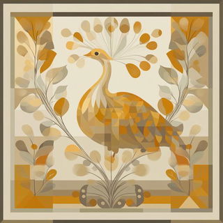 Gilded Botanime style, Midjourney V6.1: traditional folk art
