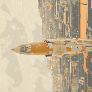 Gilded Botanime style, Midjourney V6.1: cinematic shot from sci-fi movie