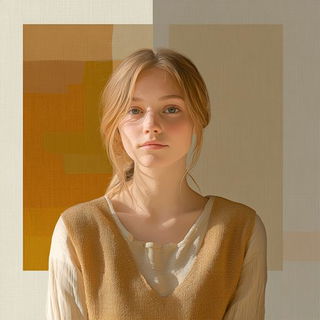 Gilded Botanime style, Midjourney V6.1: photographic portrait of female protagonist