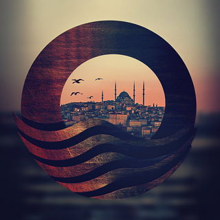 Erogeometrics style, Midjourney V6.1: bold minimalist logo design for Istanbul city municipal services