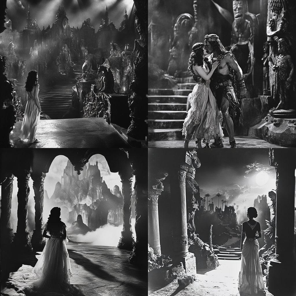 Cecil B. DeMille style, Midjourney V6.1, render 1 of 4