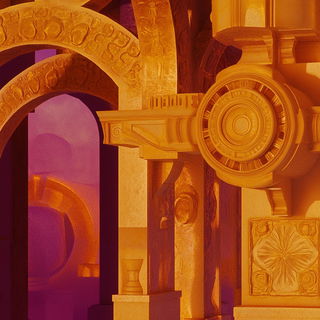 Chromatic Warpweave style, Midjourney V6.1: abstract 3D render